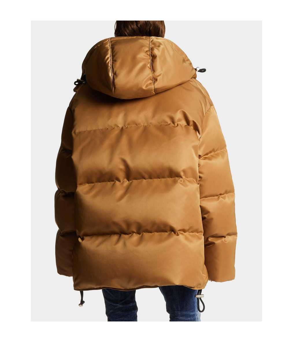 Dsquared2 Multi-pocket Parachute Puff Jacket In Brown