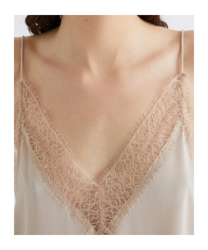 Marella Silk-blend Camisole Top In Neutral