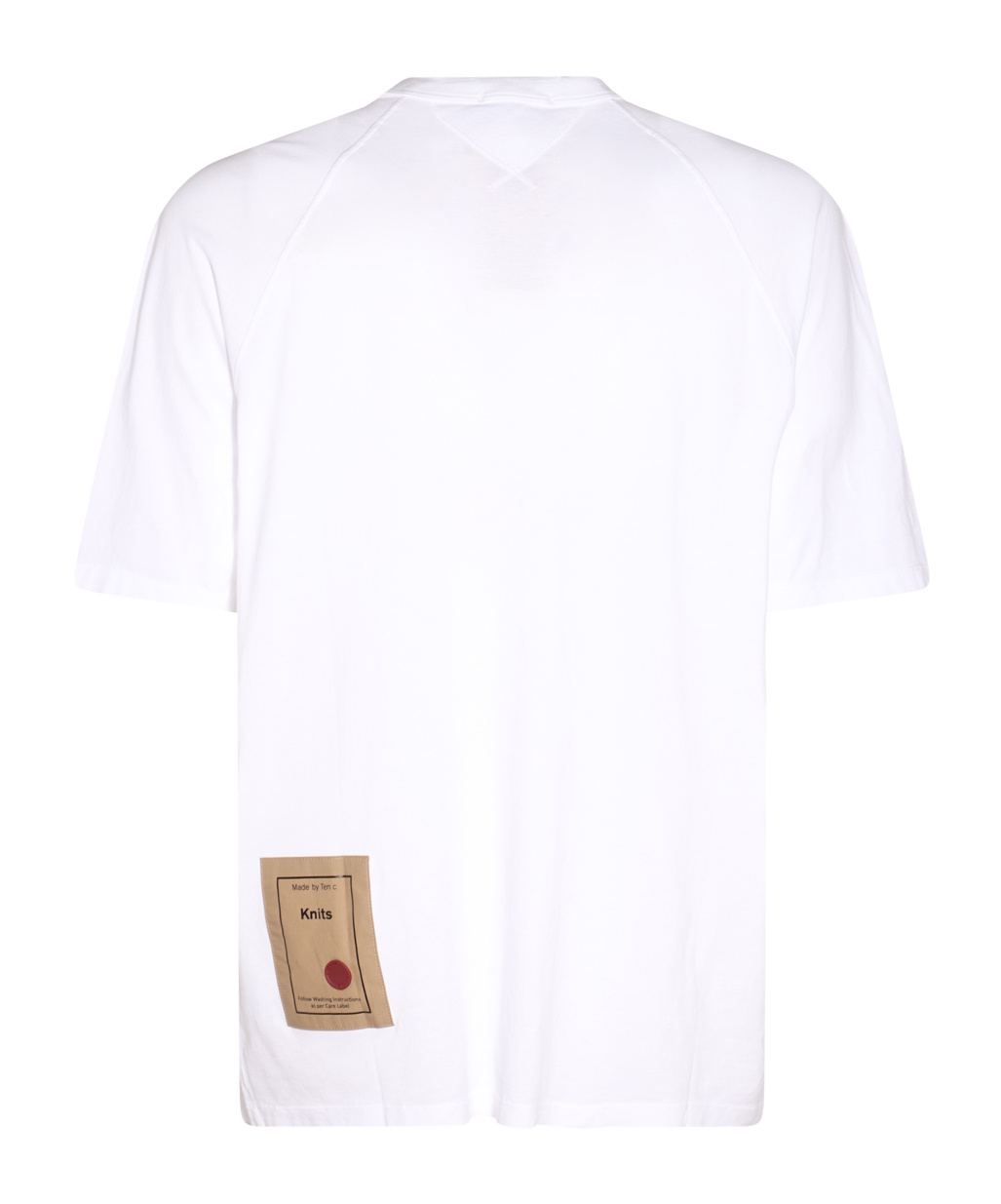 Ten C Logo Patch Crewneck T-shirt In White