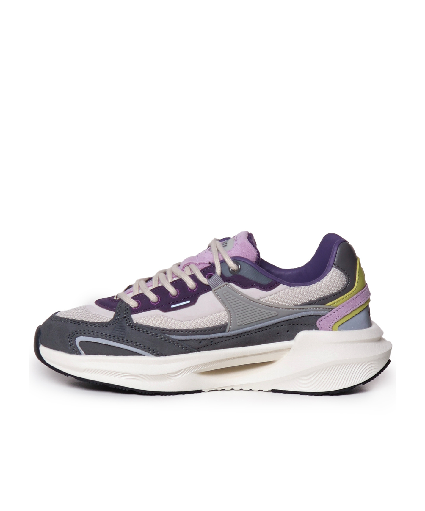 Date Gray Fabric Sneaker In White