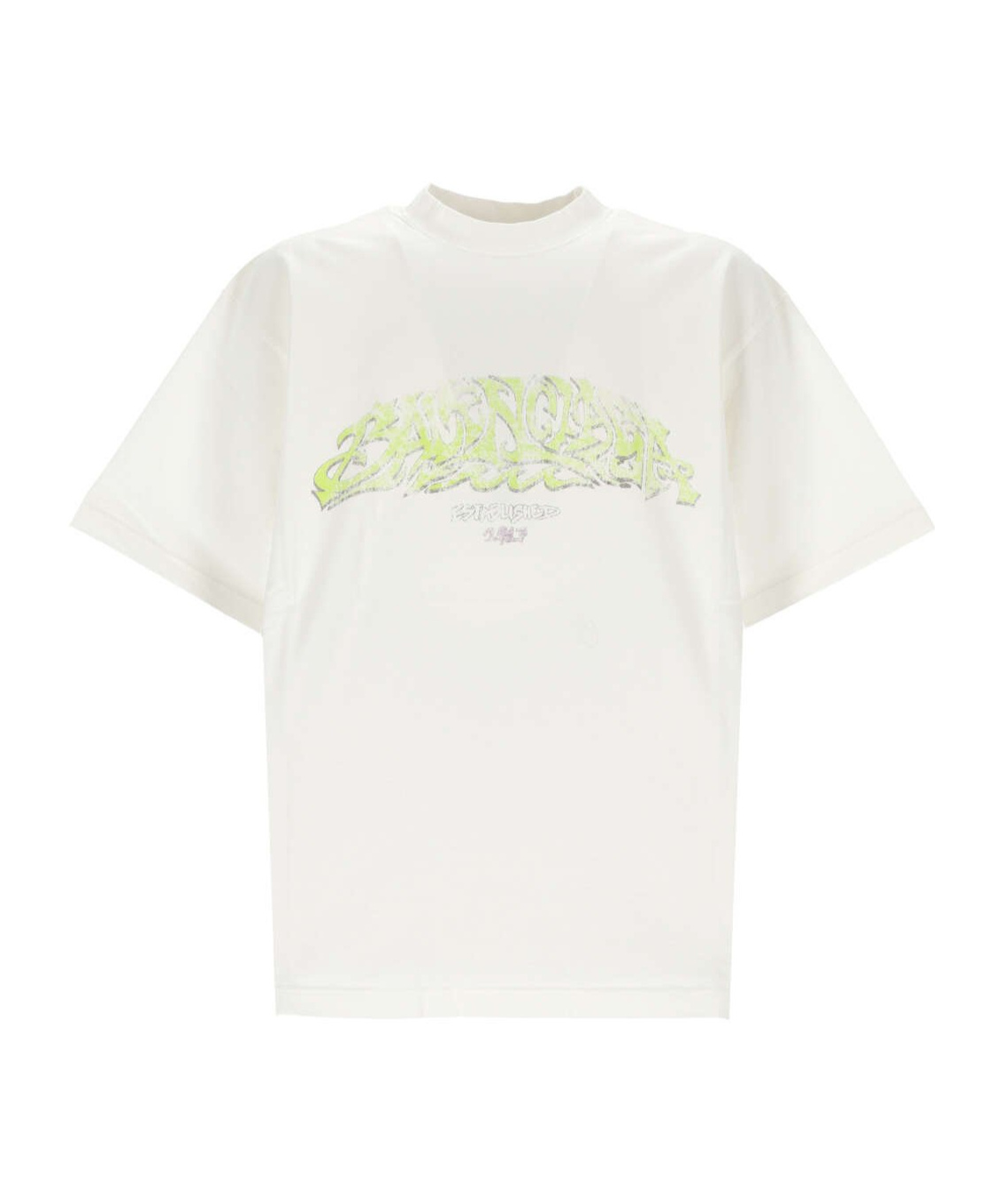 BALENCIAGA LOGO-PRINT COTTON T-SHIRT