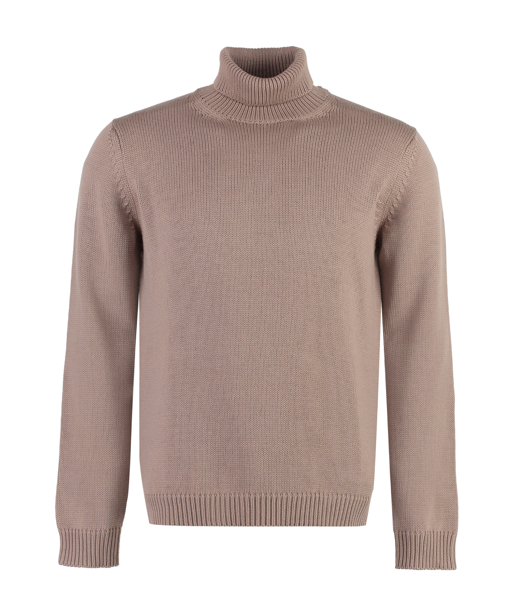 Roberto Collina High Neck Long Sleeved Sweater In Gray