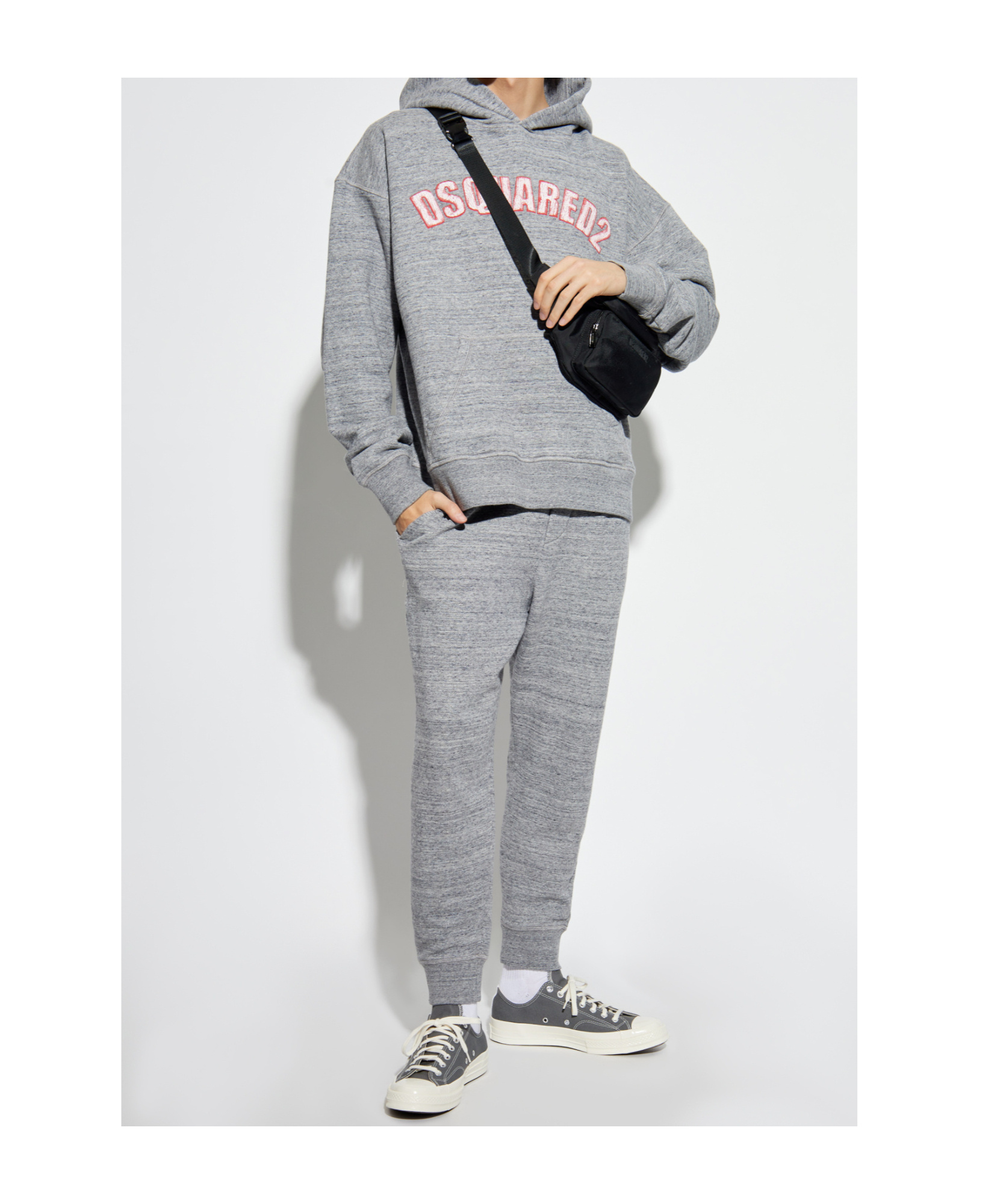 Dsquared2 Logo-print Track Pants In Gray