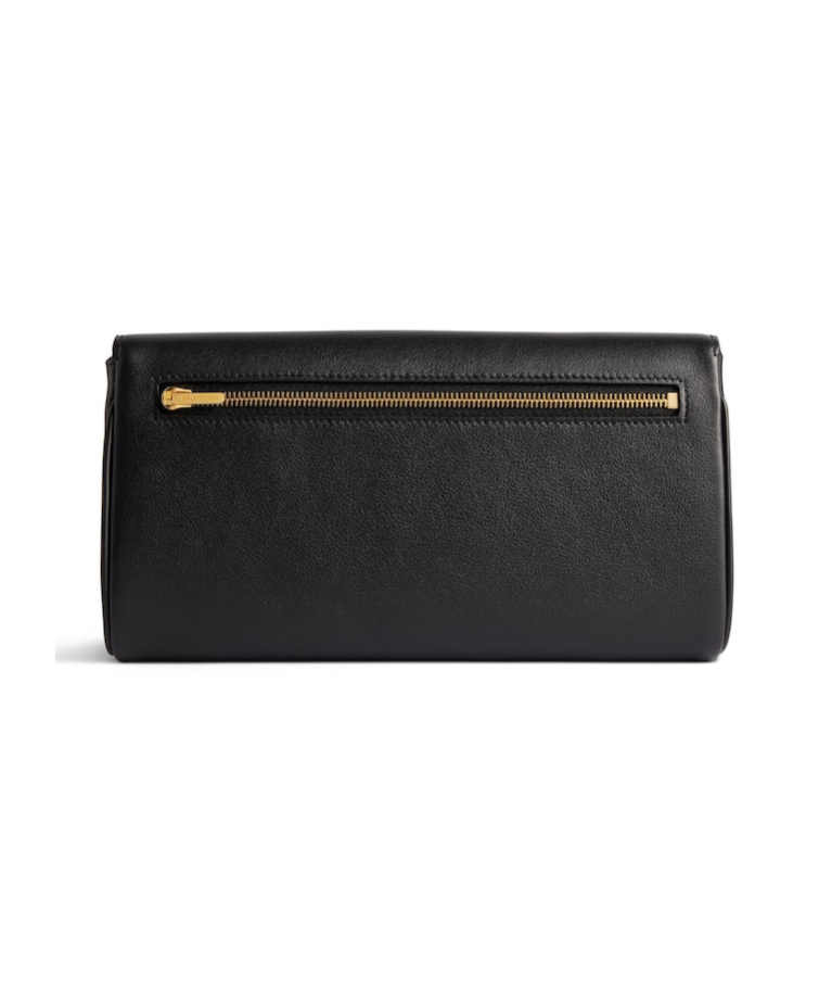 Balenciaga Long Black Wallet In Black