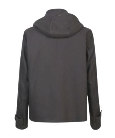 Herno Short Black Waterproof Jacket For Men In Polyester With Hood In Black