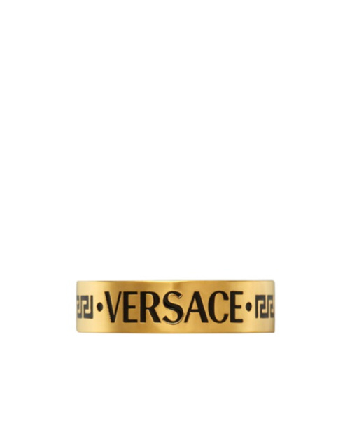Versace Logo-engraved Ring