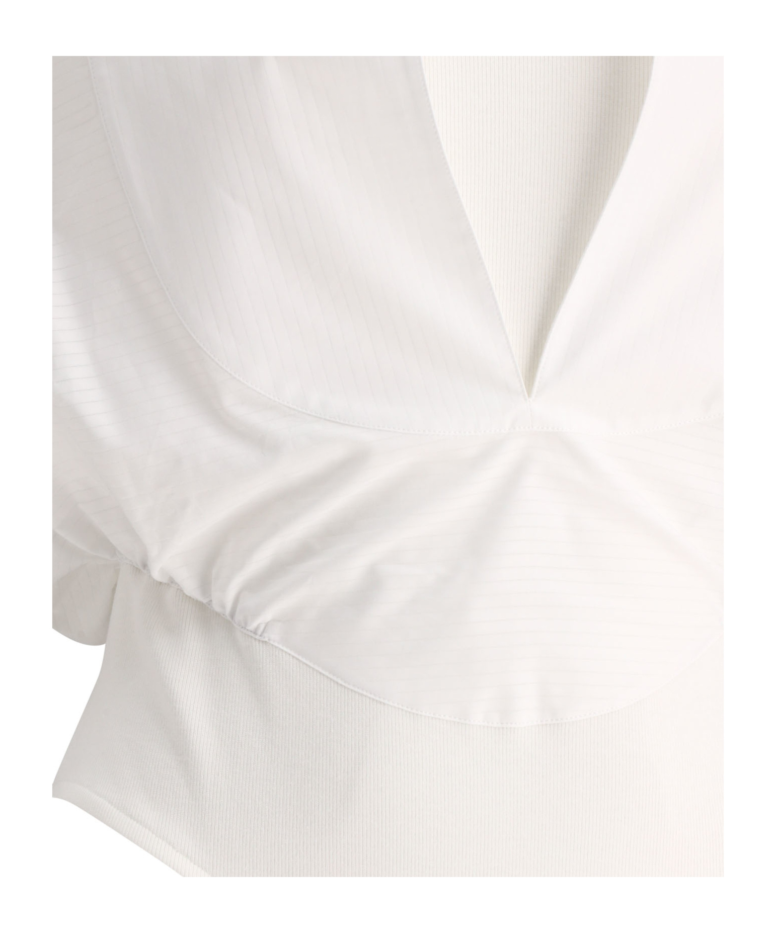 Alaïa V-neck Sleeveless Bodysuit In White