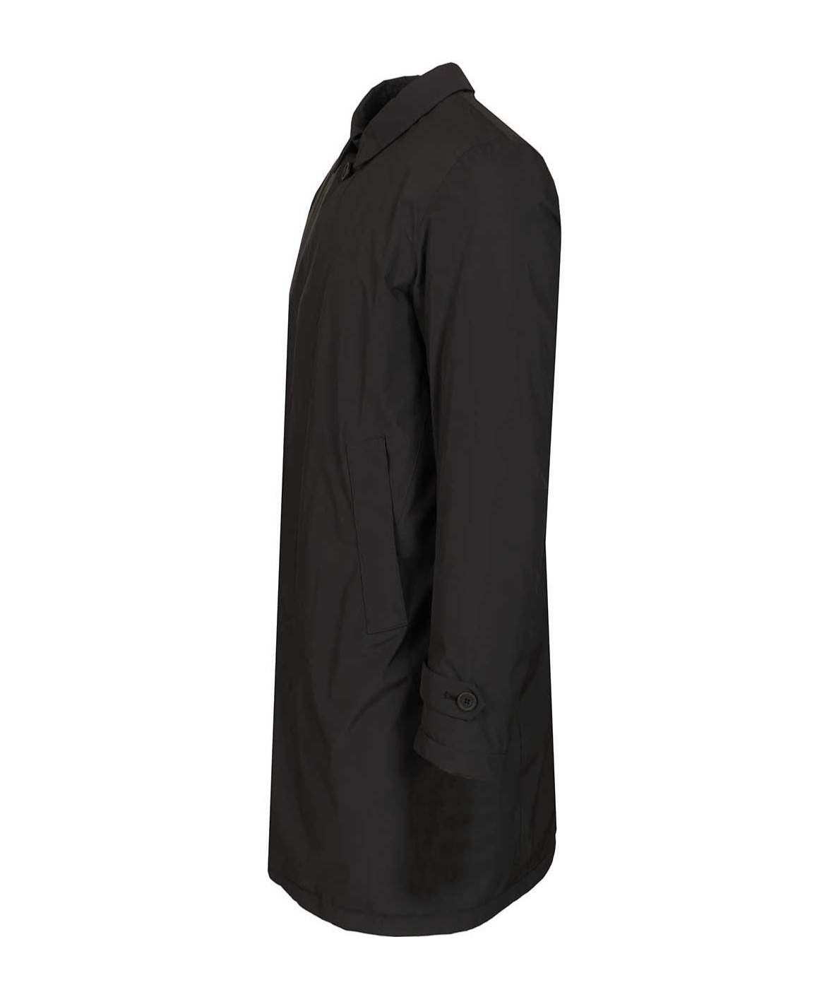 Herno Padded Trench Tech Nylon Prometeo Coats Black In Black