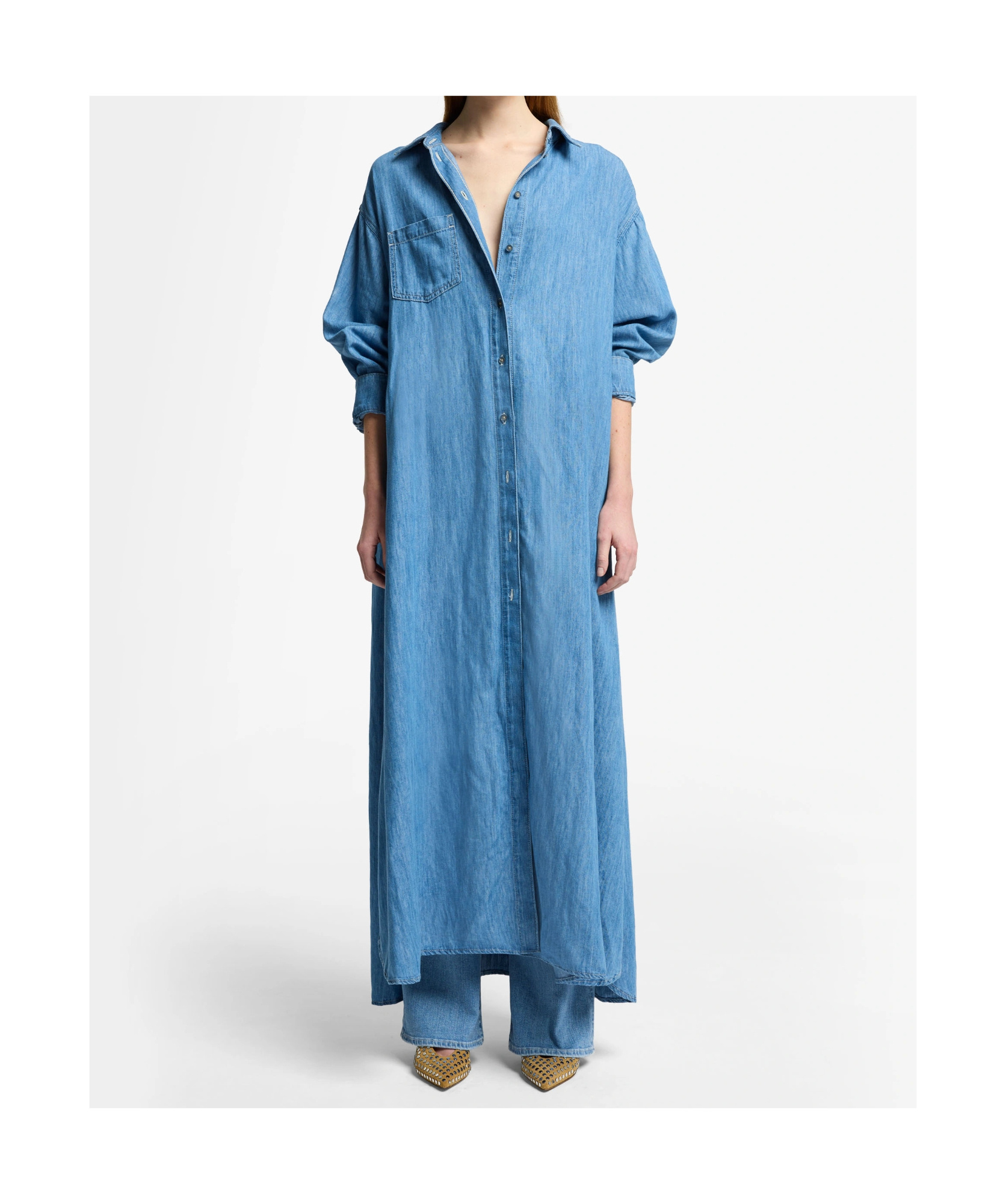 Shop 7 For All Mankind Button Shirt Dress
