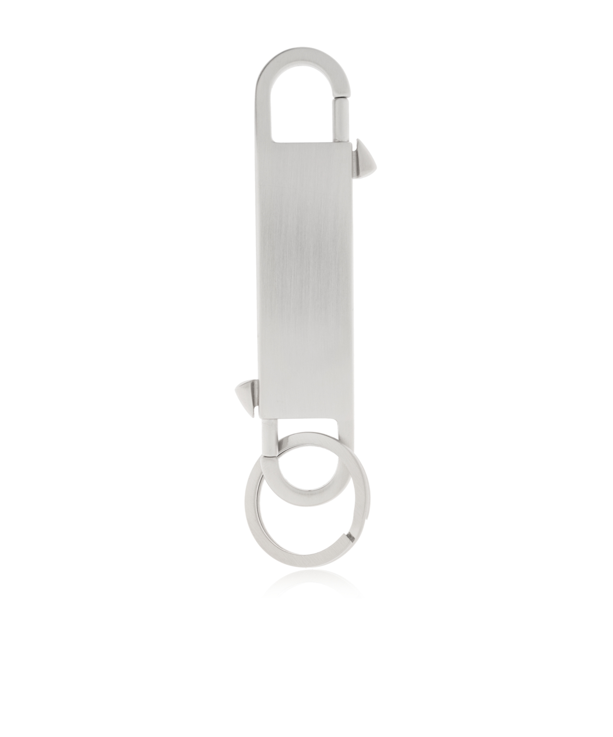 Rick Owens Gemini Logo-debossed Keyring In White