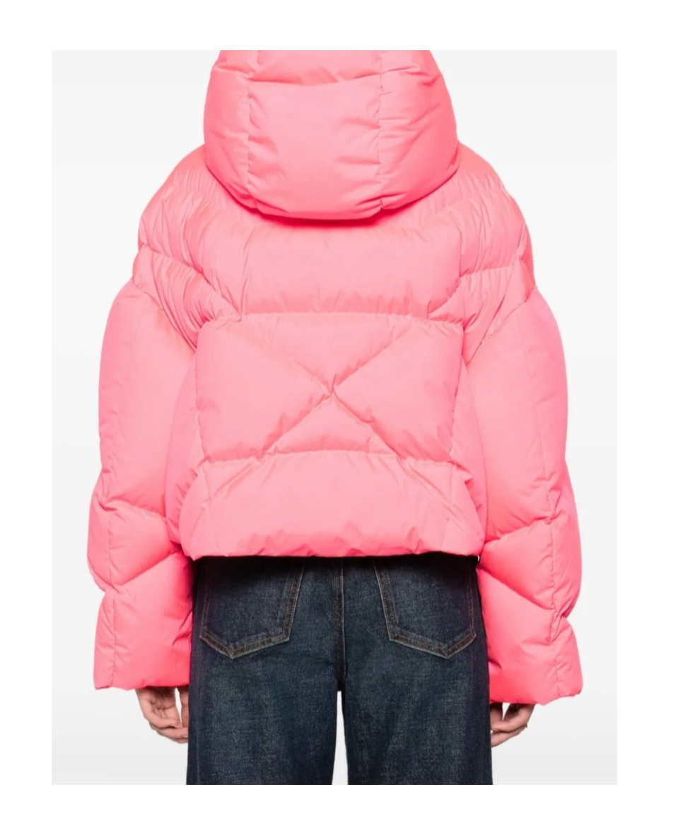 Khrisjoy Long-sleeved Hooded Down Jacket In Pink