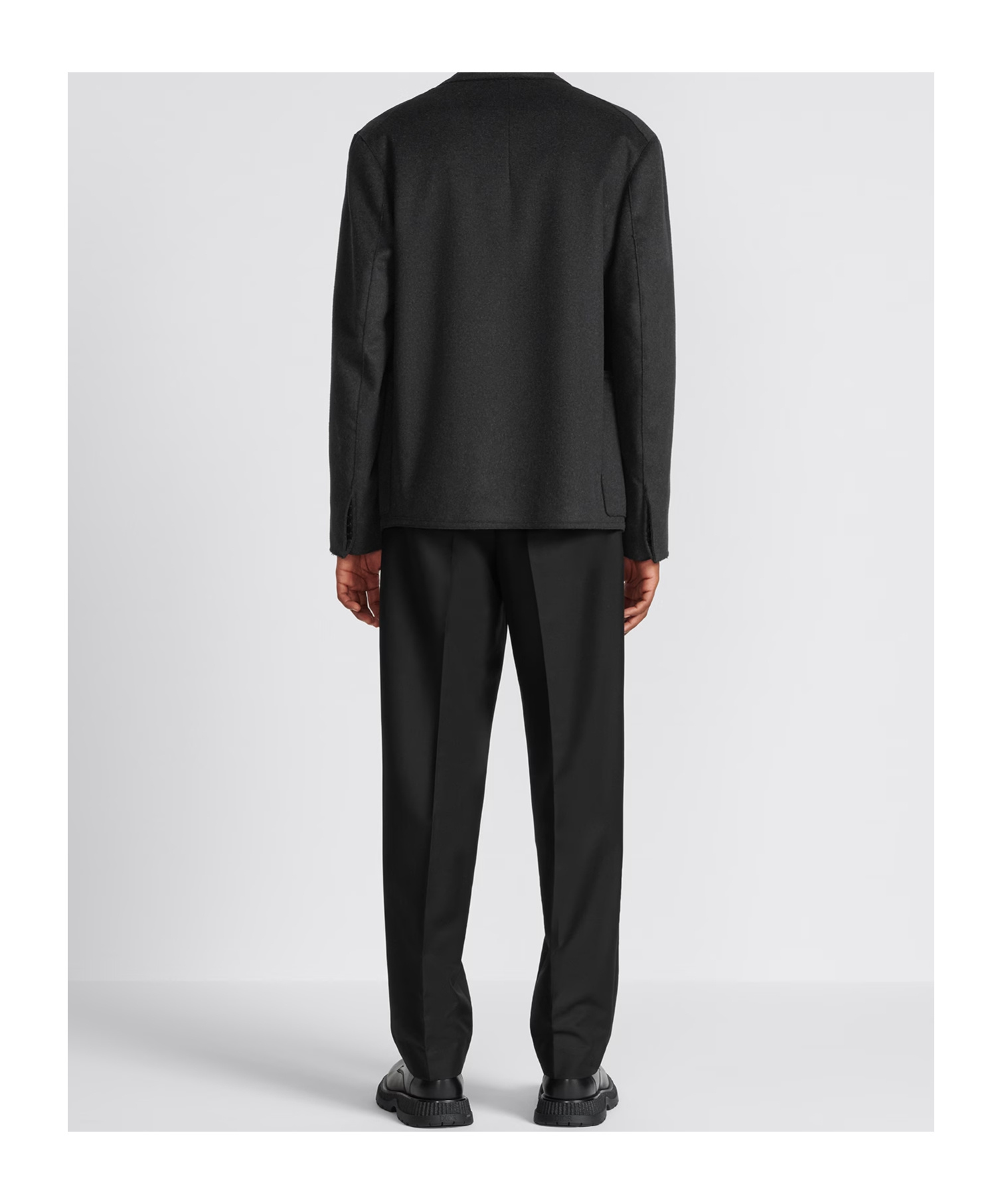 Dior Homme Pleat Detailed Straight Leg Trousers In Black