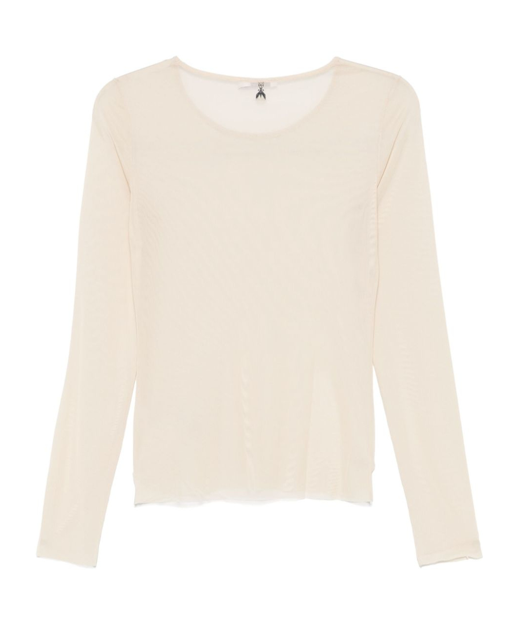 Shop Patrizia Pepe Tulle Top In White