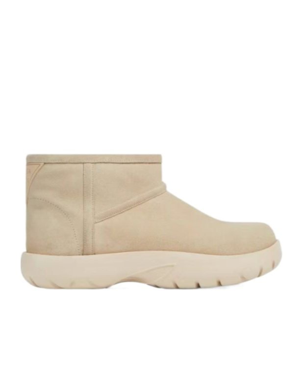 Shop Bottega Veneta Snap Mini Ankle Boot In Nude