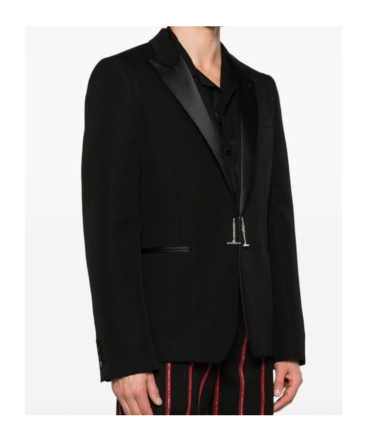 ALEXANDER MCQUEEN CHAIN-EMBELLISHED BLAZER