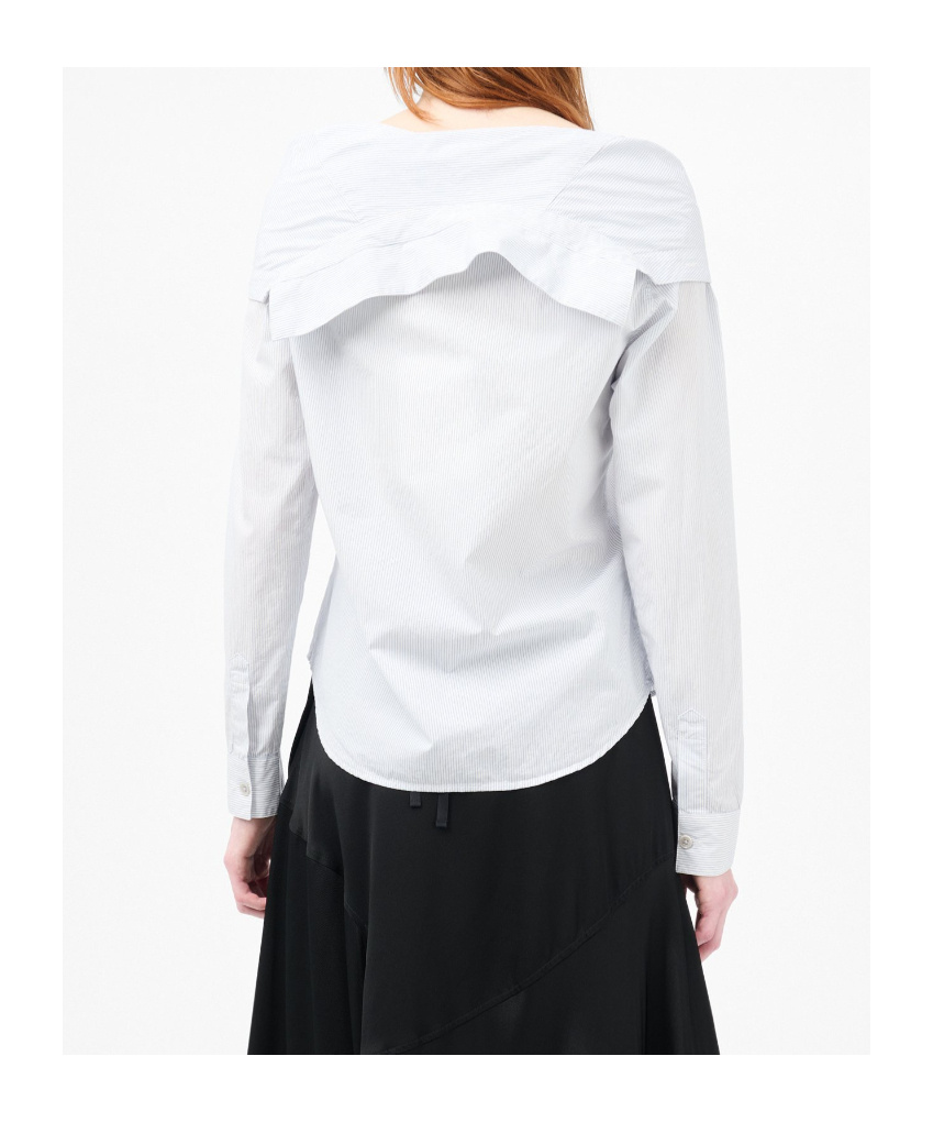 Our Legacy Diner Pinstripe Super Poplin In Gray