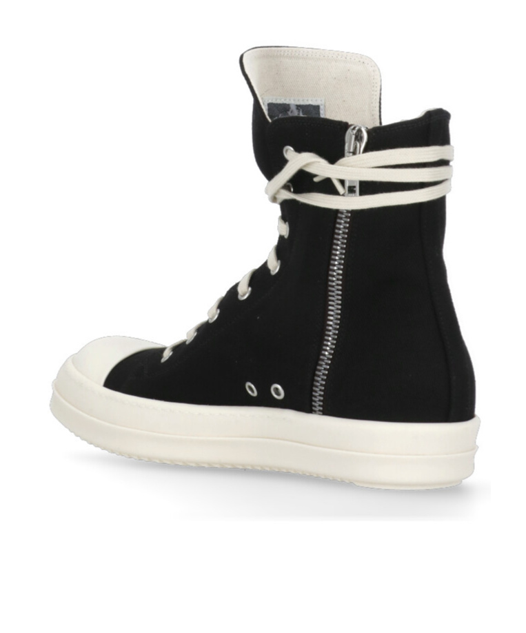Shop Rick Owens Drkshdw Lace-up High-top Casual Shoes In Black