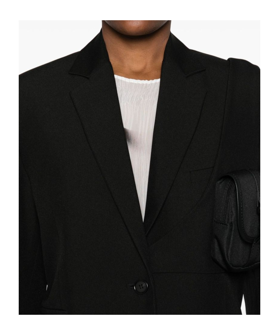 Coperni Button-down Long Sleeve Suit Jacket In Black