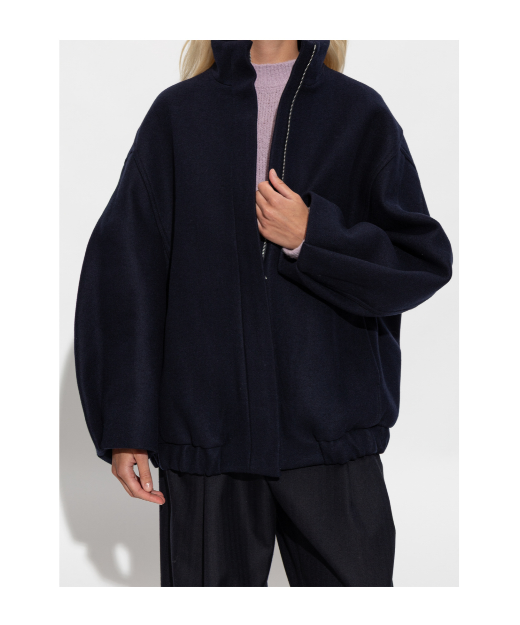 Dries Van Noten Long Sleeve Casual Jacket In Blue