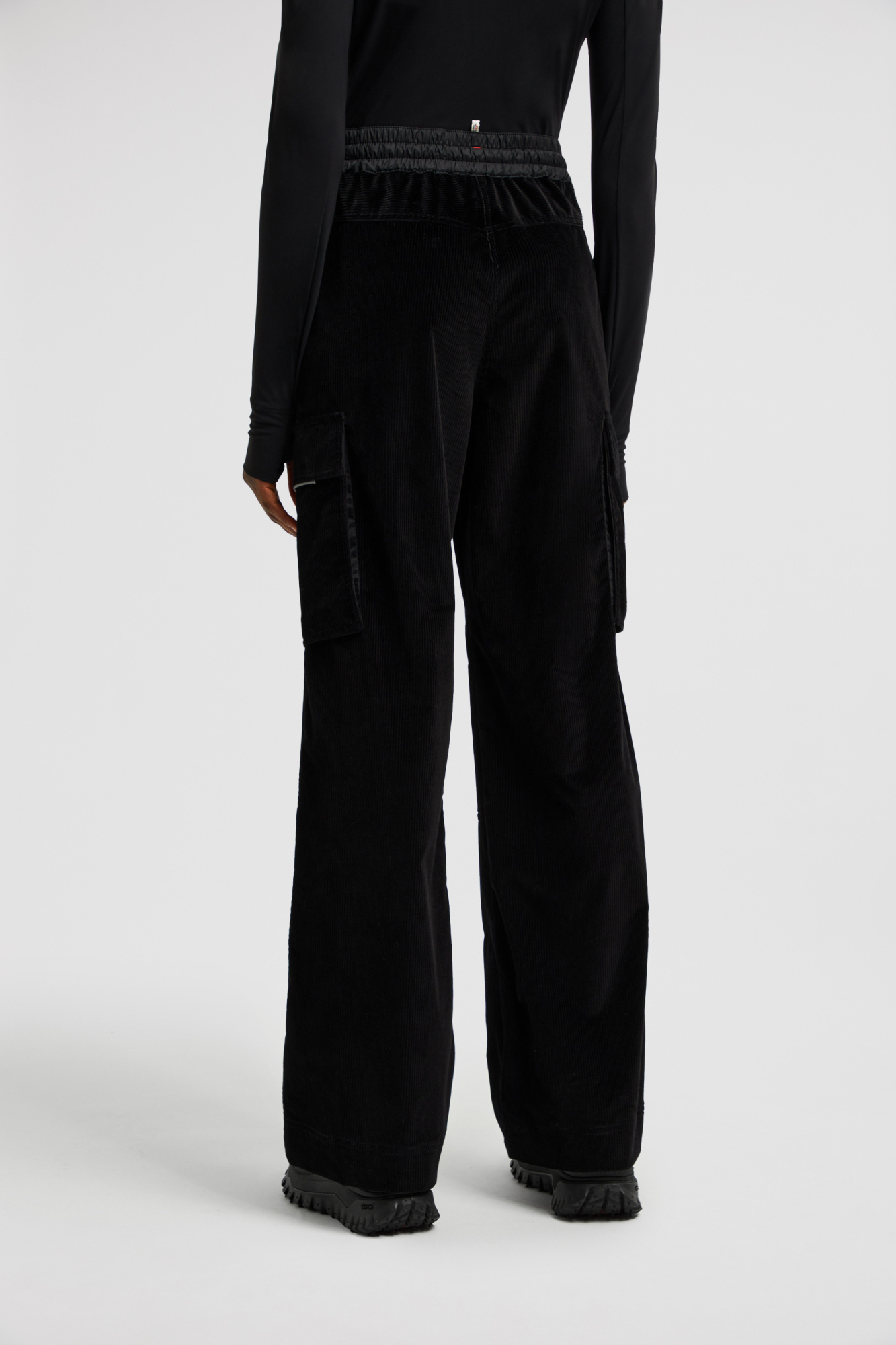 Moncler Corduroy Jogging Pants In Black