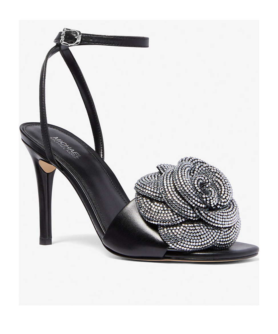 Michael Kors Open-toed High-heeled Sandals In Black