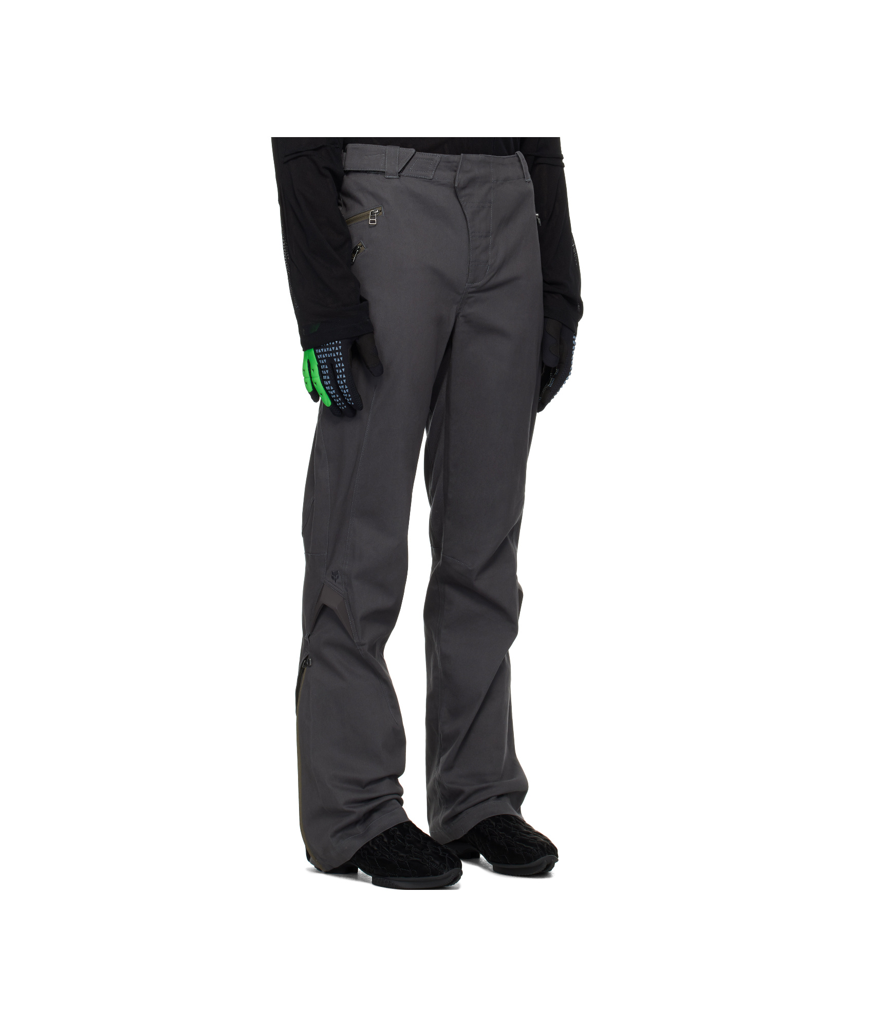 Kiko Kostadinov Gray Fox Racing Edition Fox Trousers In Black
