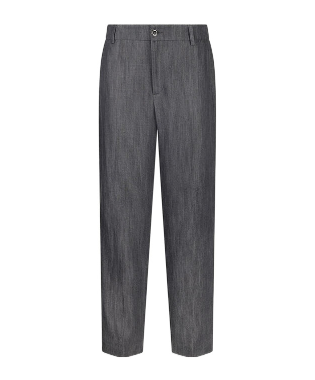 Liu •jo High Waist Straight Casual Pants In Gray