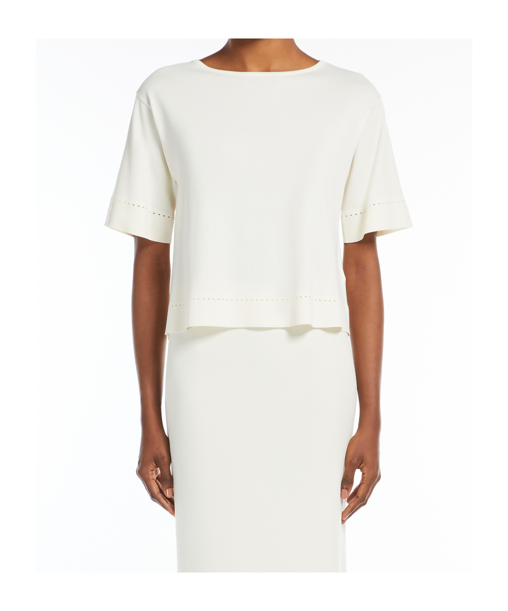 MAX MARA VISCOSE BOAT-NECK SWEATER