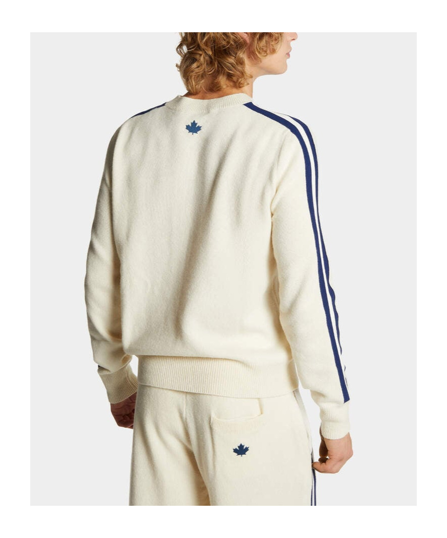 Dsquared2 Logo-print Knitted Jumper In White