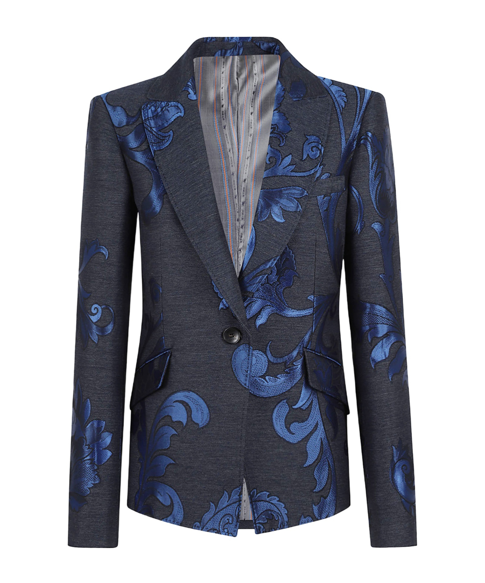 Etro Denim Jackets Woman In Blue