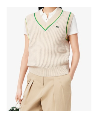 Shop Lacoste Logo-patch Vest In White