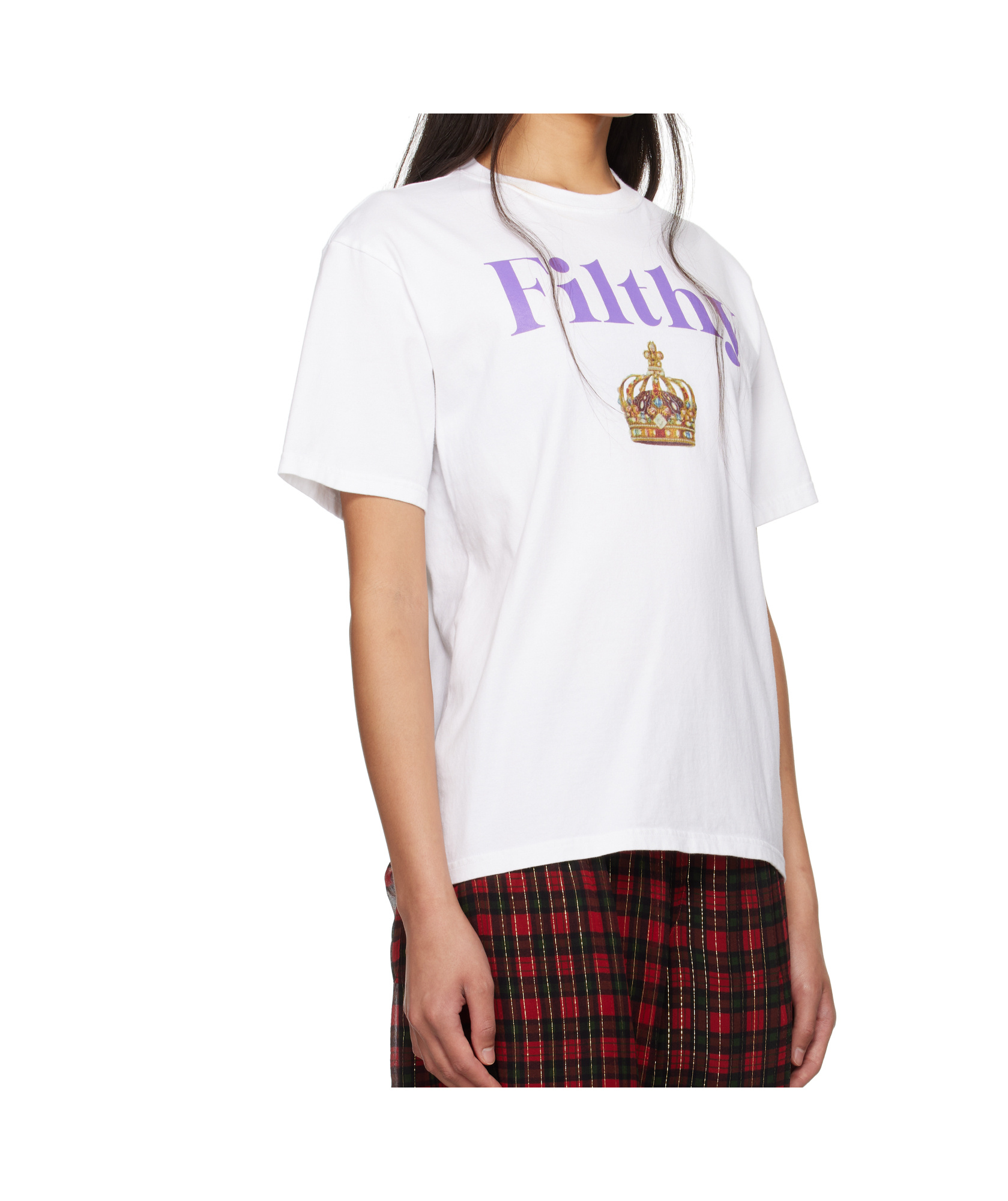Undercover Mens White Filthy Short-sleeve Cotton-jersey T-shirt