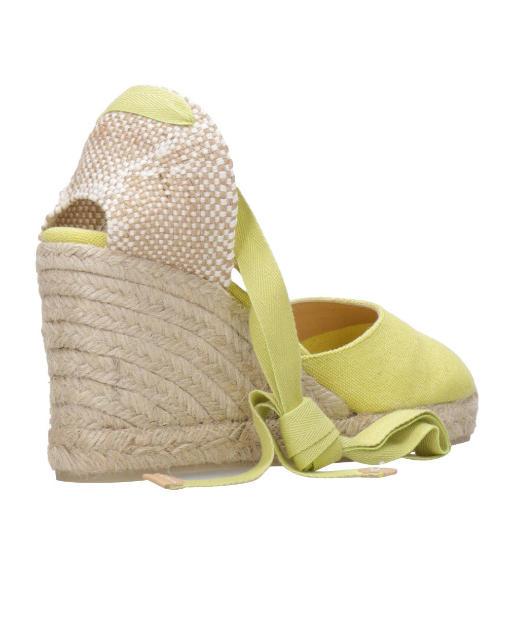 Shop Castaã±er Carina 90mm Wedge Espadrilles In Nude