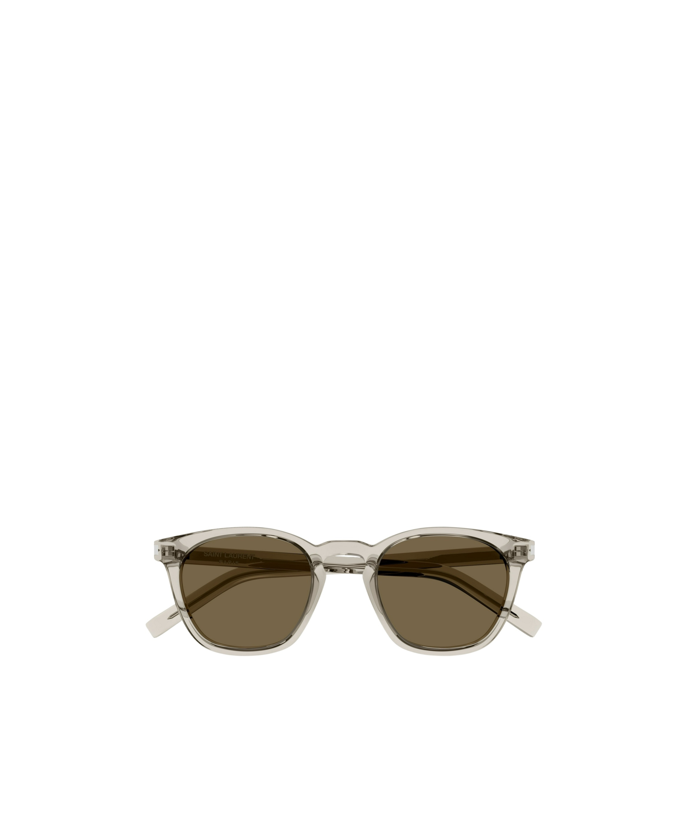 Saint Laurent Sl28 Round-frame Sunglasses In Brown