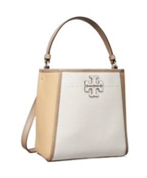 TORY BURCH MCGRAW SMALL BUCKET BAG