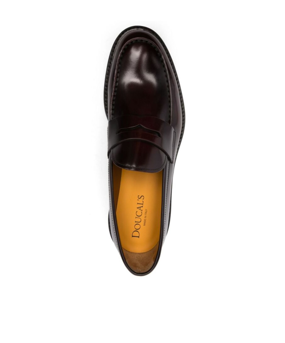 Doucal's Saddle Leather Loafers In Black