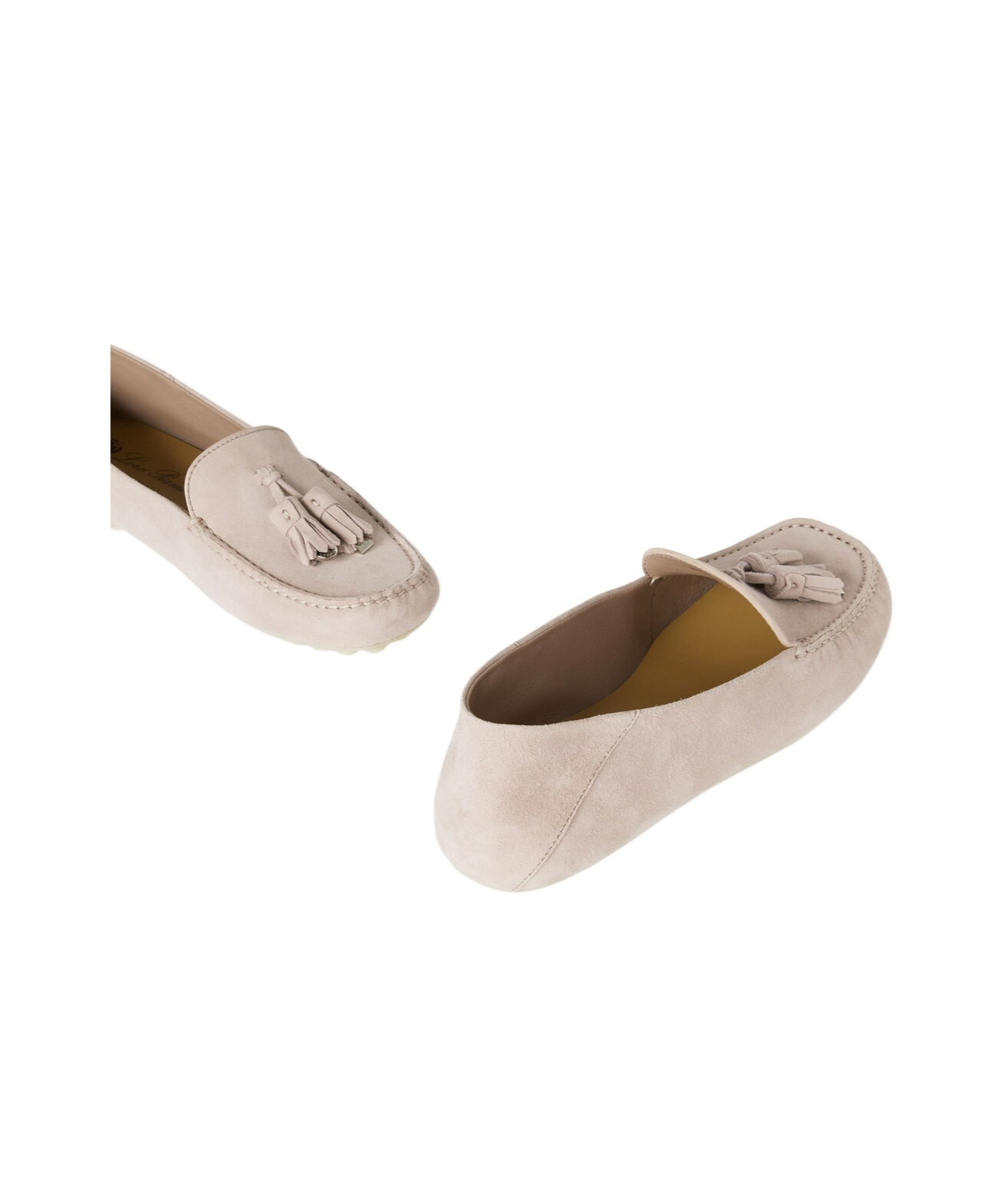 Loro Piana Round Head Business Dress Shoes In Pink