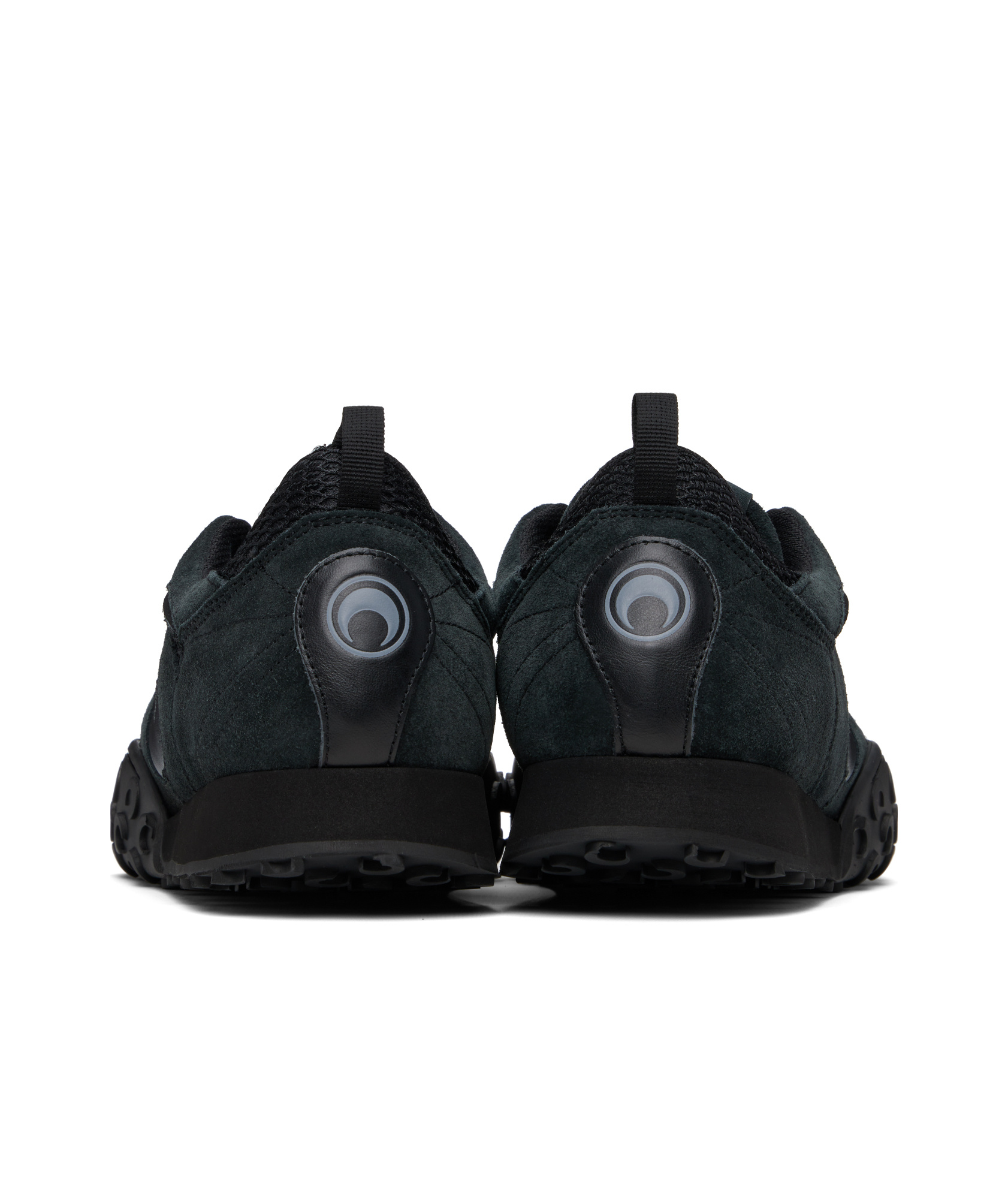 Marine Serre Black Suede Leather Ms Rise Tyko Sneakers