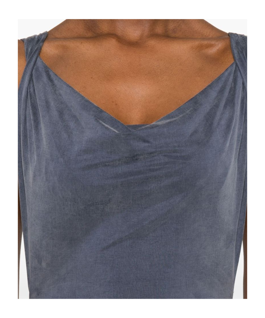 Vivienne Westwood Navy Liz Jersey Maxi Dress In Gray