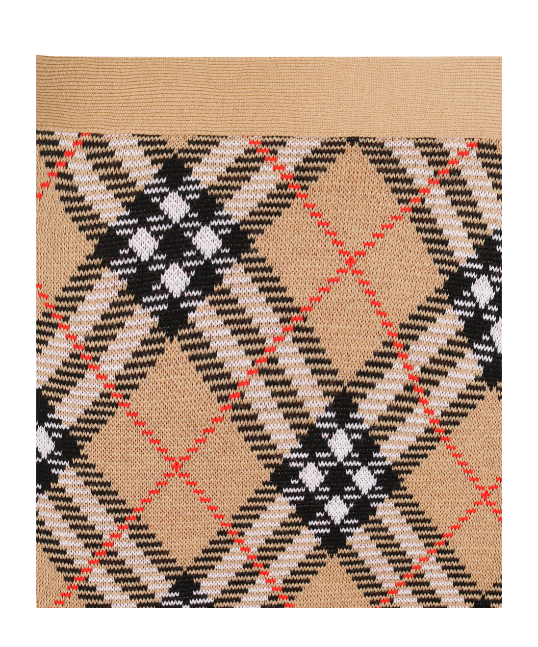 Burberry Embroidered Wool Blend Mini Skirt In Brown