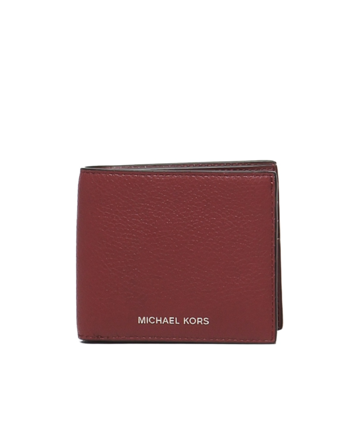 Michael Michael Kors Hudson Logo Bifold Wallet In Burgundy