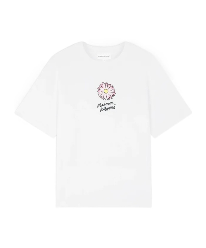 MAISON KITSUNÉ FLOATING FLOWER COTTON T-SHIRT