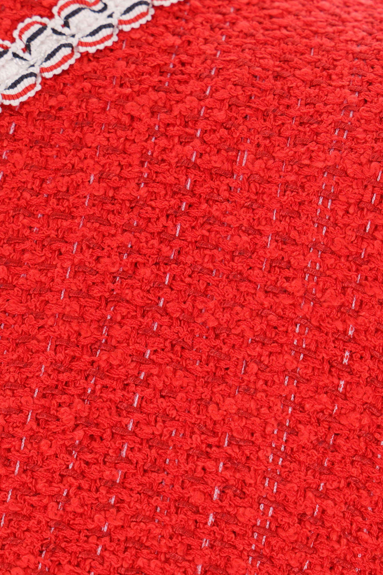 Thom Browne Round Neck Sweater In Red
