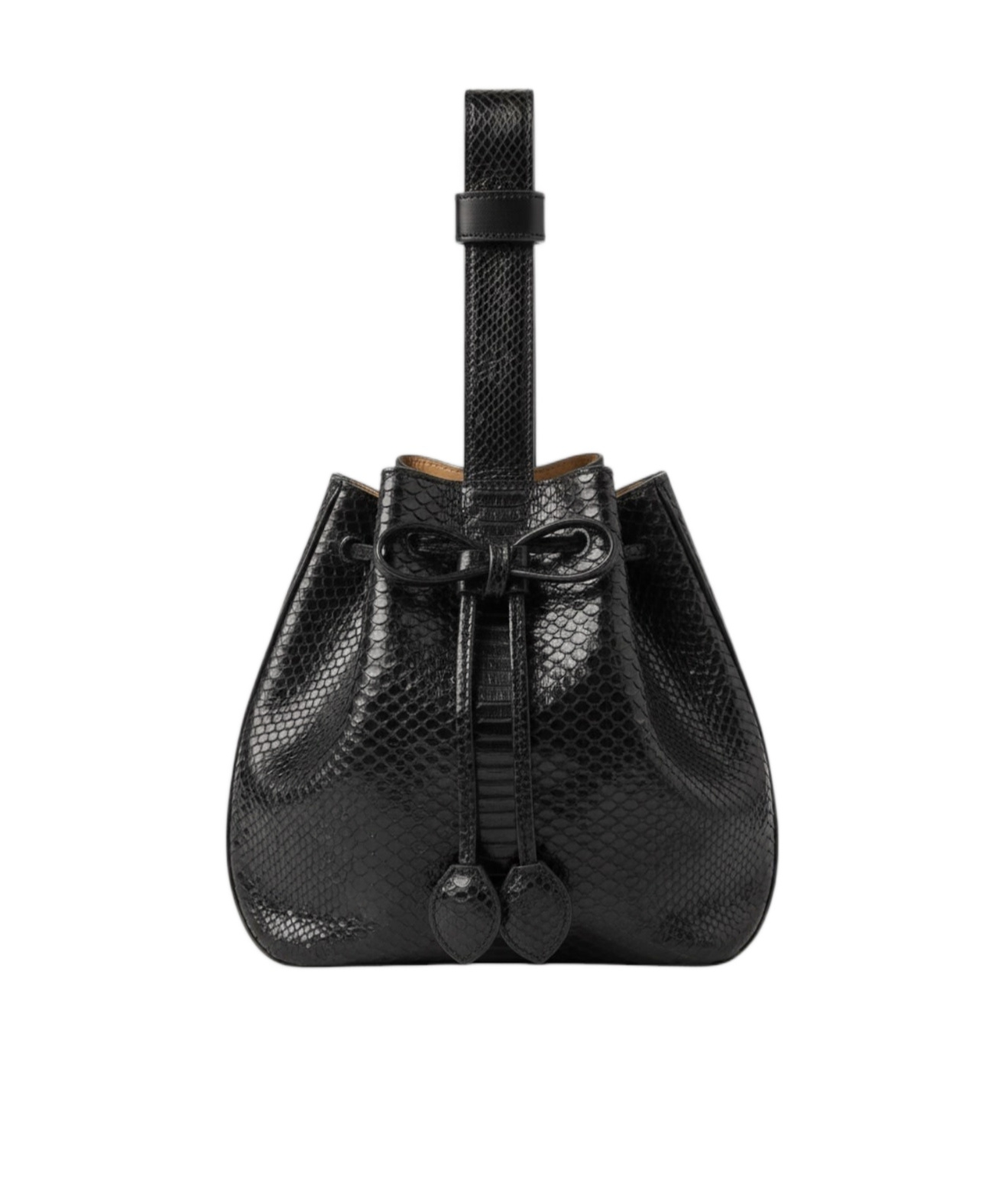 Alaïa Drawstring Handbag In Black