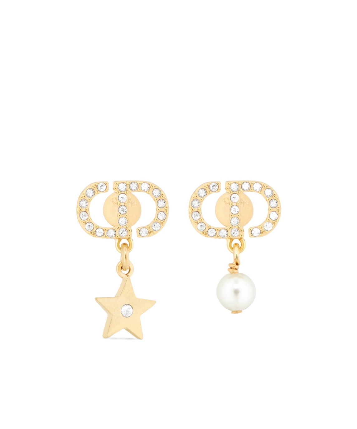 Dior Chams Earrings In Yellow