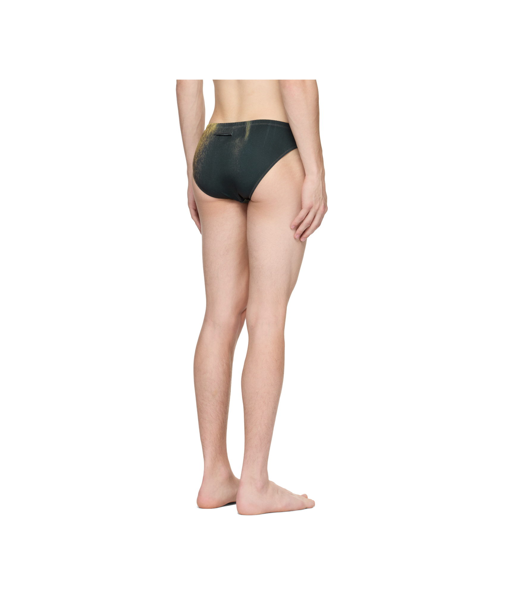 Jean Paul Gaultier Graphic Print Swim Briefs In Green