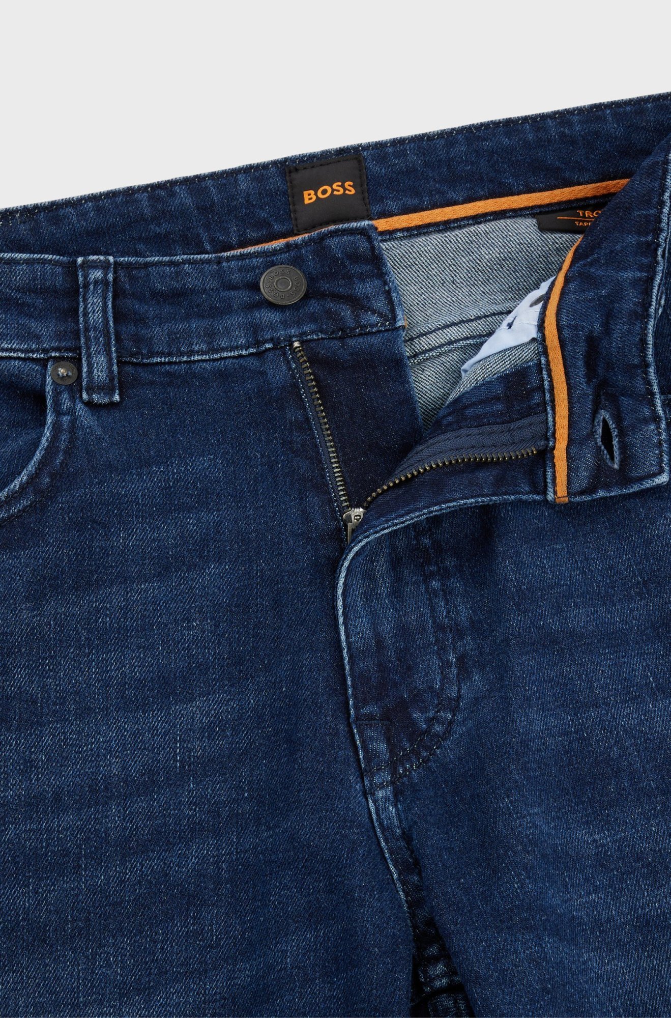 Shop Hugo Boss Troy Jeans In Blue