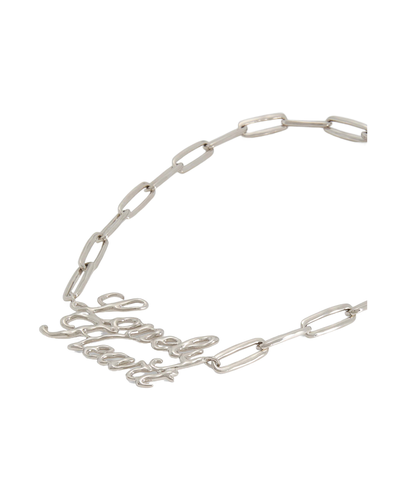 Jil Sander Chain Necklace In Gray