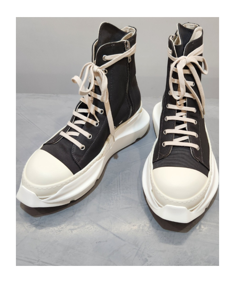 Rick Owens Drkshdw Tie High-top Sneakers In Black