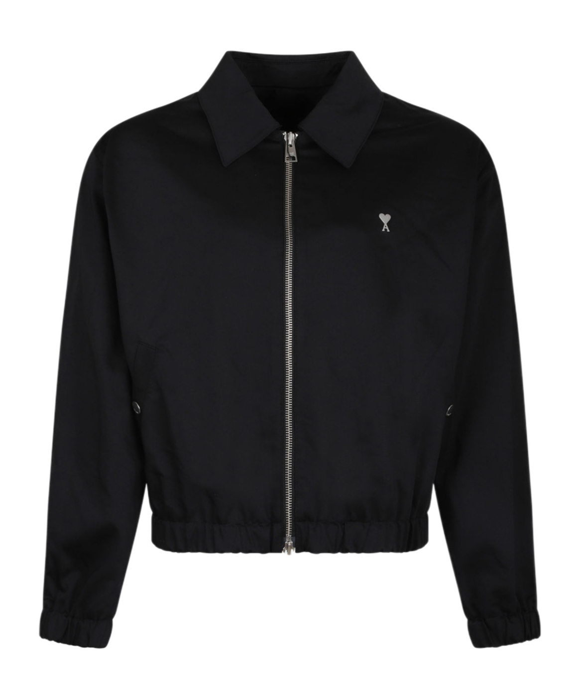 Ami Alexandre Mattiussi Ami Paris Long-sleeved Zipped Jacket In Black